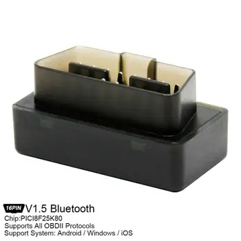 

Universal ELM327 Bluetooth4.0 v1.5 Car Scanner Wireless Auto Interface Code Readers Diagnostic Tool OBDII Protocols + Switch
