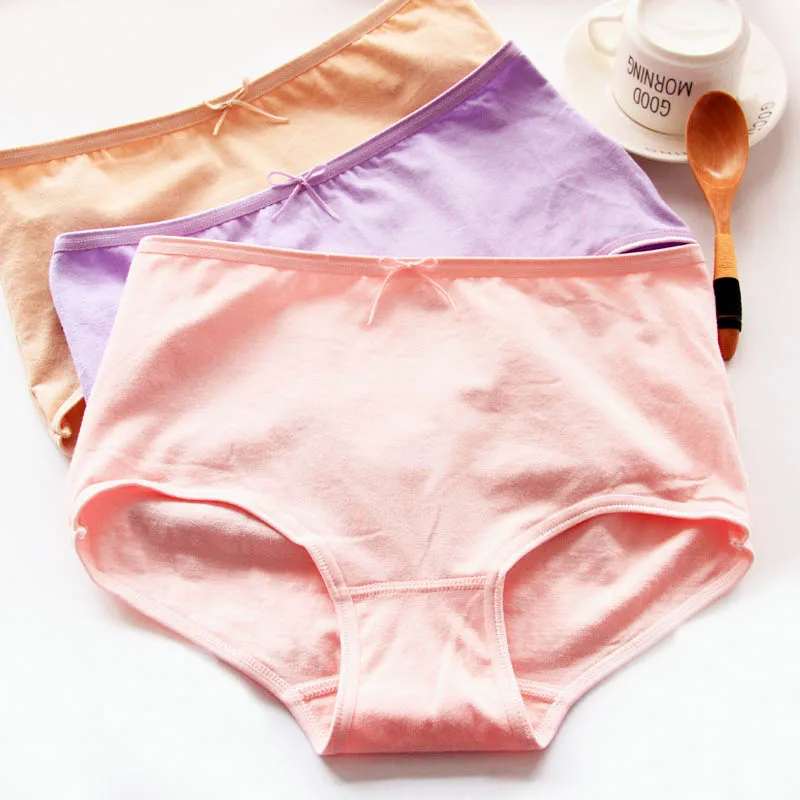 

Panties Natural 100% Cotton Briefs Lingerie Women Underwear Ladies Girls Panties Briefs High Waist Briefs Underwear Large S