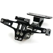 Универсальный Мотоцикл с ЧПУ Регулируемый номерной знак рамка держатель кронштейн монтируемый светодиодный фонарь