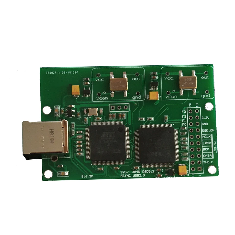 

Italy Amanero USB IIS digital interface supports DSD512 32bits/384khz for AK4497 ES9038 DAC board