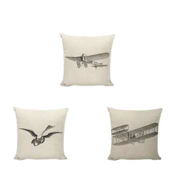 

New Design Wright Brothers Aircraft Model Paper Plane Wright Brothers Decor Headboard Couch Recliner Farmhouse Square Pillowcase