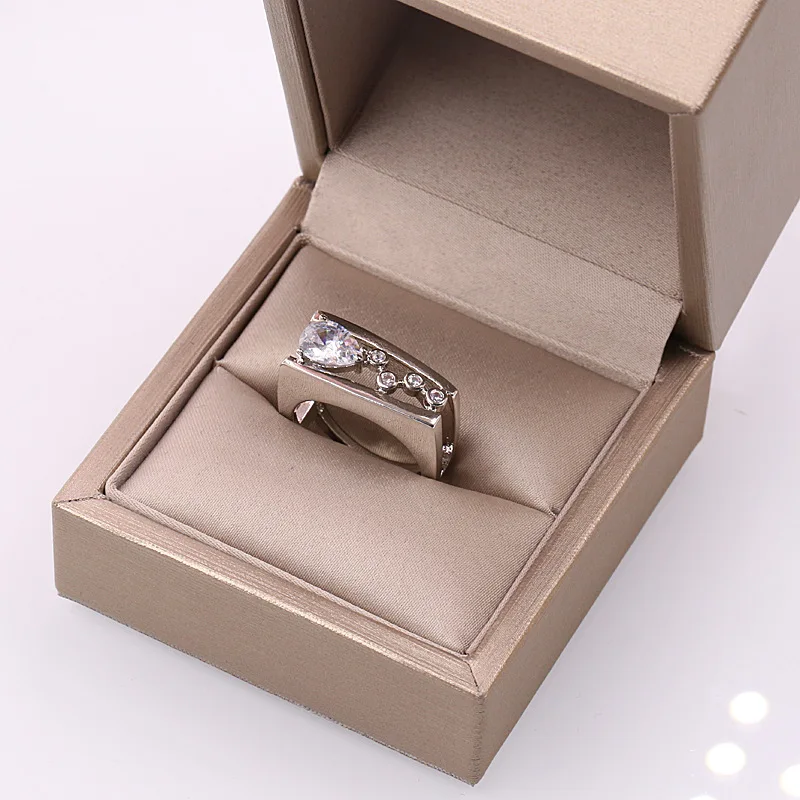Современное кольцо в форме капли воды с бусинами, роскошные ювелирные изделия серебряного цвета, модное обручальное мужское кольцо, винтажные Свадебные Кольца для женщин O5M294