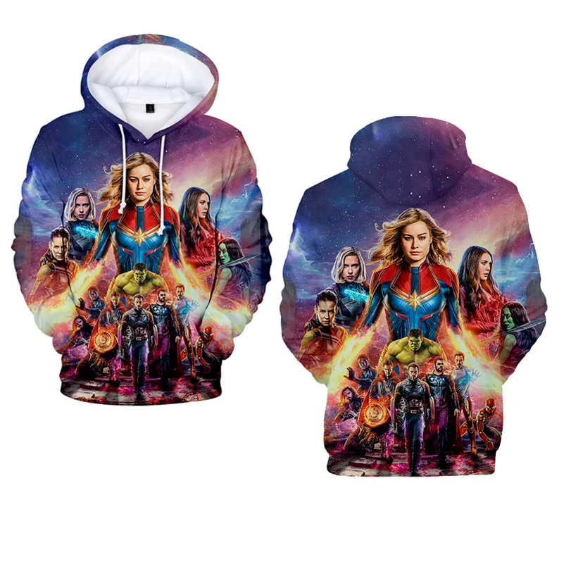 Marvel The avengers endgame 4 Endgame Quantum Realm Cosplay Costume Hoodies Men The Avengers End Game Sweatshirt men autumn tops