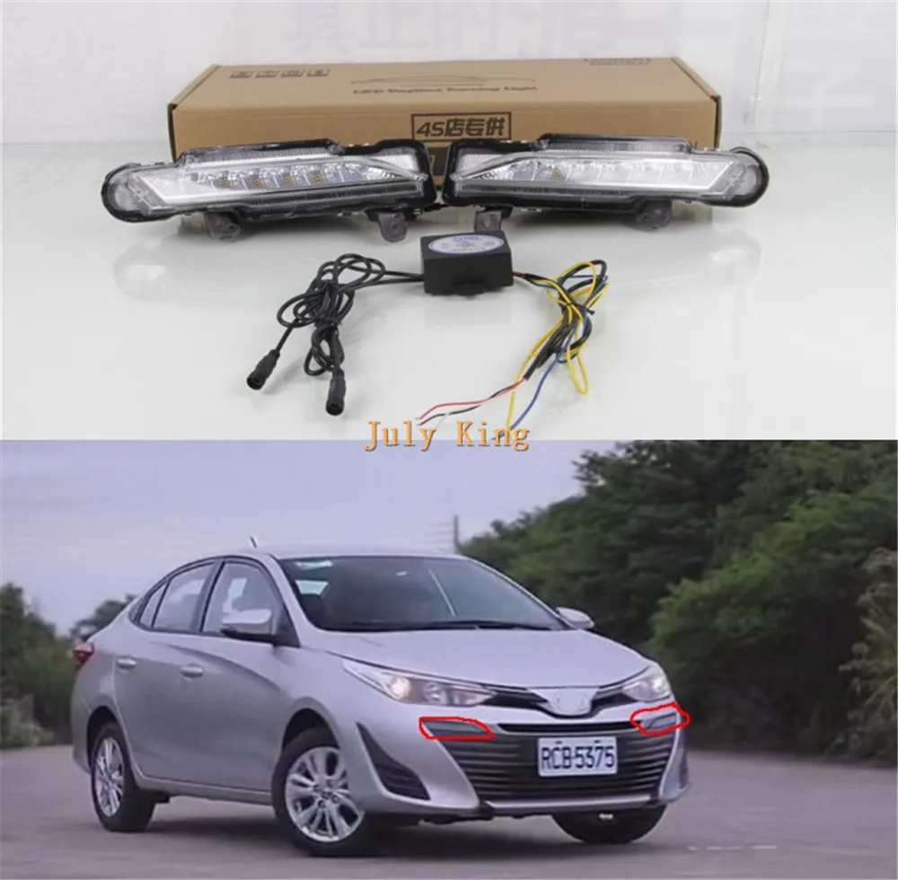July King LED Daytime Running Lights case for Toyota Yaris ATIV 2017