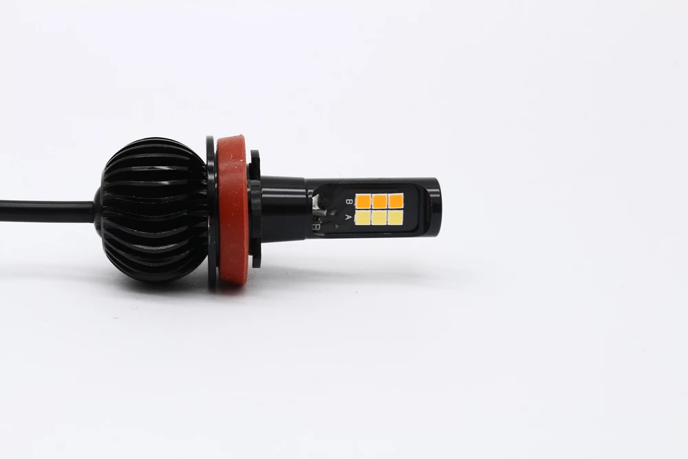 Dual Color Change Headlight H7 H4 LED Fog Light Bulb 6000k White 3000K Yellow H1 H3 H8 H11 9005 9006 880 12V 20W LED Headlights (16)