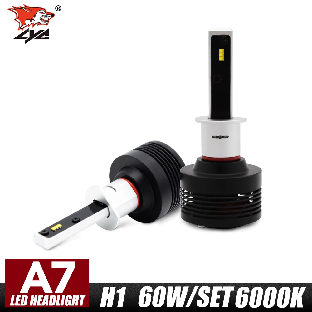 

LED Car Headlight H1 9200LM Auto Styling Headlight 60W/SET H4 Head Lamp for Bulb Universal 6000K Light Source Conversion Kit H7