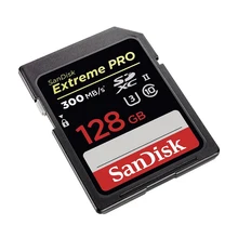Оригинальная sd-карта SanDisk, 128 ГБ, 64 ГБ, 32 ГБ, до 300 м/с, класс 10, U3, UHS-II, Экстрим, Pro, карта памяти для камеры