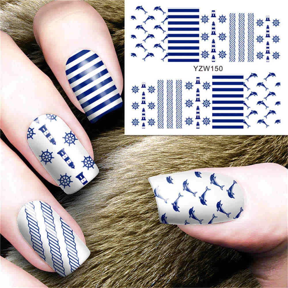 

Colorful Watercolor Petal Pattern Stickers For Nail Water Transfer Art Sticker DIY Decal Nail Design Wraps Manicure Accessoiries