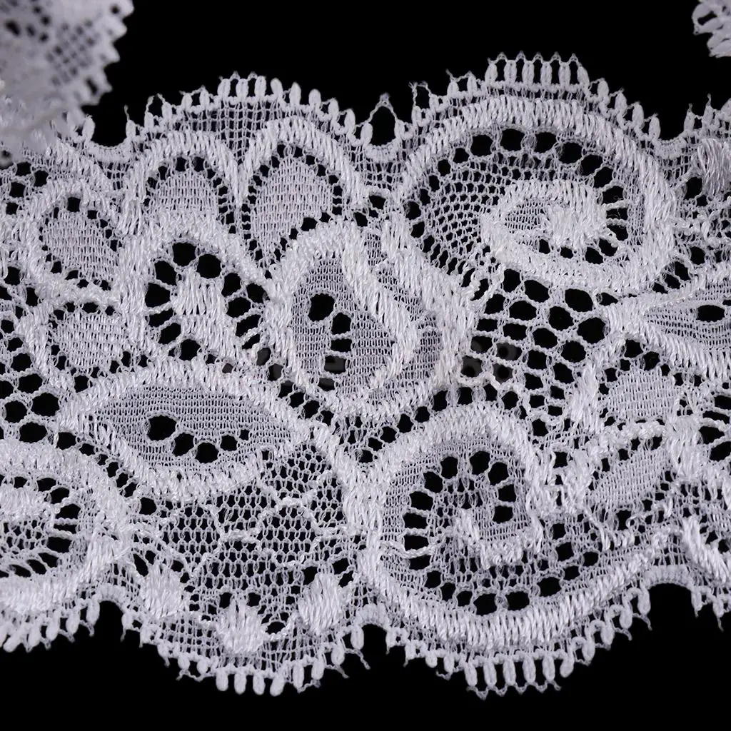 Wedding Bowknot Rhinestone Pearls Lace Garter Bride Flower Applique Keep Toss Bridal Shower White