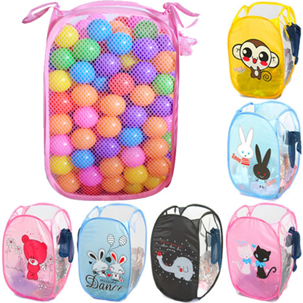 

Laundry Basket Sundries Organizer Folding Cartoon Large Capacity Printing Dirty Clothes Bucket Storage Holder Kids Toys Sundries