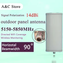 5.8 Г Wi-Fi антенны 14dBi 90 градусов одного поляризации панельная антенна высокого усиления для AP сектора беспроводной сети покрытия сигнала