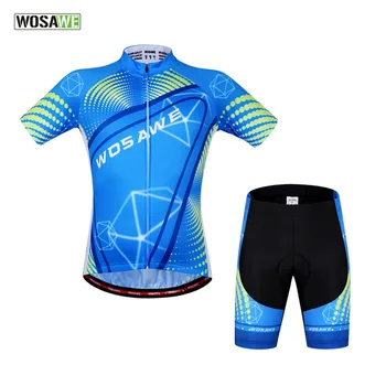 

WOSAWE Esqueleto Traje Ciclismo Men Suits Cycling Jersey and Shorts Camisa Ciclismo Esqueleto Silicon Padded Gel Reflective Gym