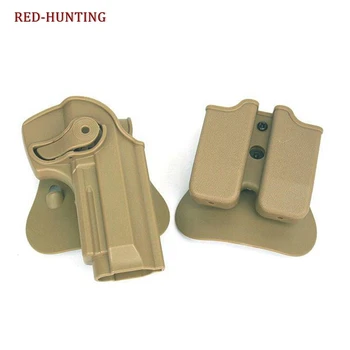 

Tactical Holster 92/96 IMI Defense Retention Roto M9 Pistol Gun Holster Double Magazine Pouch