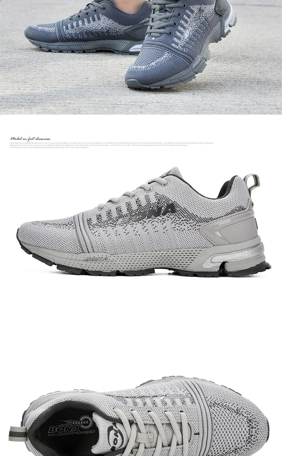 BONA/мужские кроссовки; мужские спортивные кроссовки для бега; прогулочная обувь; легкая беговая Обувь; дышащая обувь; Zapatos; сетчатый верх из дышащего материала
