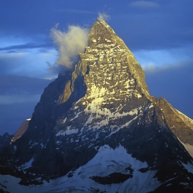 Matterhorn Mountain At Sunrise  Close Up Poster Print (24 x 38)