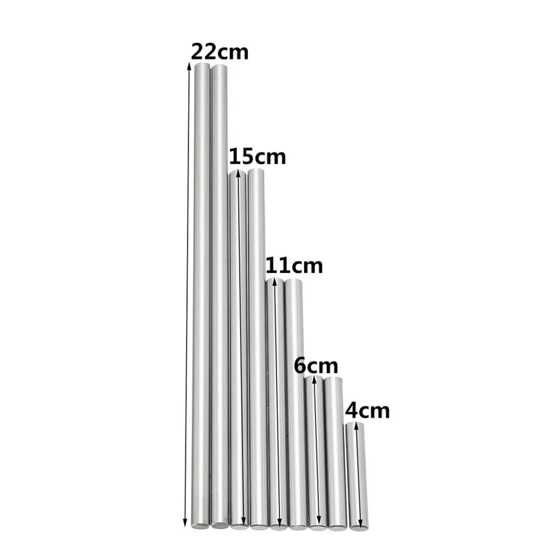 

9pcs 7.4mm Ejector Pins Set for Push Rifling Buttons High Hardness Full Specifications Reamer Machine Tools Parts Ejector Pins