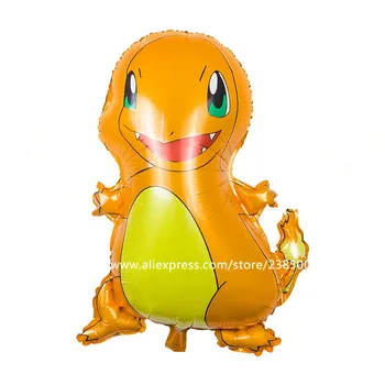 

50pcs/lot Pikachu Pokemon Charmander Balloons Foil Balloons Pikachu Theme Party Decoration Inflatable