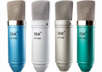 

Original ISK AT100 Condenser Recording Cardioid Microphone Studio Performance Mic for computer with shock mount and cable