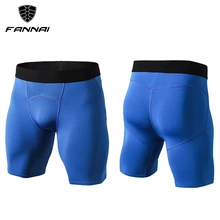 Fannai, мужские компрессионные быстросохнущие спортивные Леггинсы, шорты Кроссфит, баскетбольные брюки, беговые колготки, мужские шорты для бега