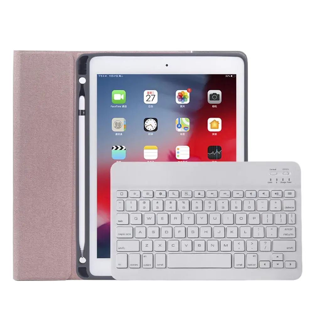 

Colorful Backlight Wireless Bluetooth Keyboard for iPad Pro 11-inch Tablet with Pen Slot Protective Cover