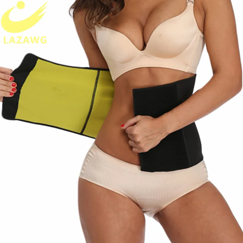 

LAZAWG Women Waist Trainer Tummy Control Belt Magic Sticker Girdle Hot Neoprene Waist Belt Sweat Sauna Strap Slimming Underwear