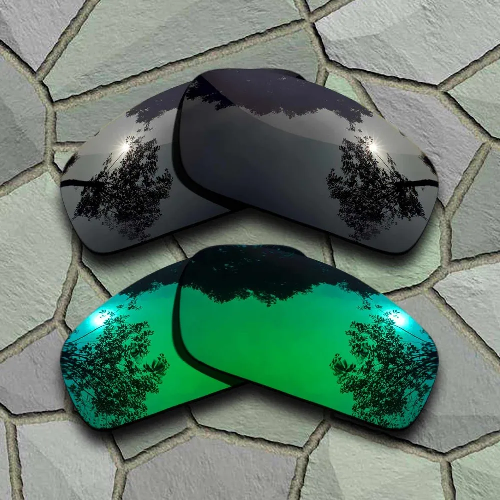 Lenti Di Ricambio Polarizzate Per Occhiali Da Sole Grigi Neri E Verdi Giada Per Oakley Monster Pup