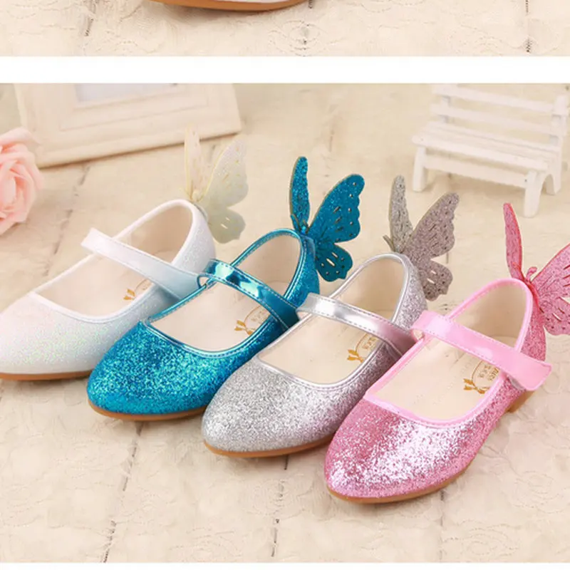 pit4tk Wedding Party Flower Girls Dress Shoes Bowknot Ballet Ballerina Flat Shoes