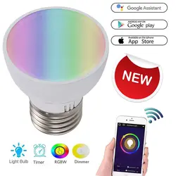 Wifi Smart светодио дный лампочки GU10/GU5.3/E27 приложение Remote Управление выключатель затемнения Совместимость с Amazon Alexa/Google помощник/IFTTT