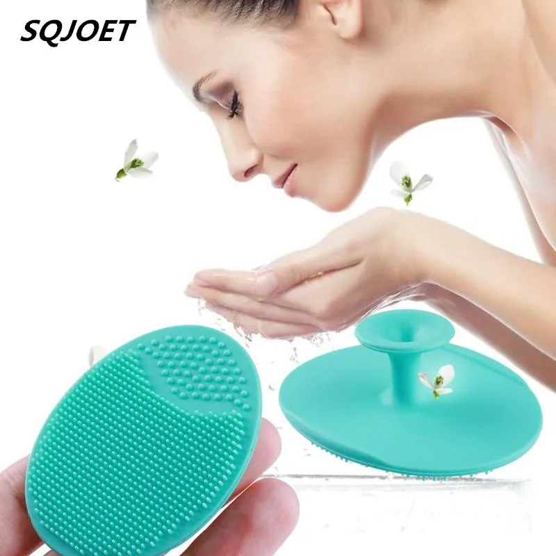 

silicone Face Cleansing Brush Face Silica Gel Washing Blackhead Brush Massage Wash Pad Face Exfoliating Shampoo Brush