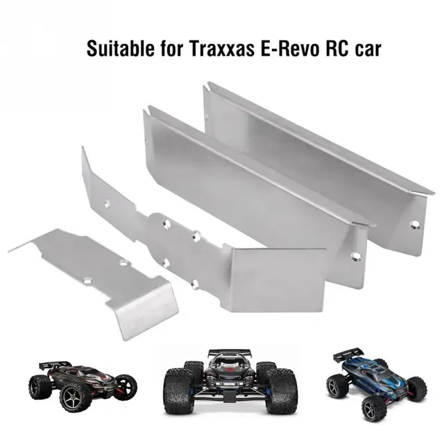 4Pcs Metal RC Car Protector Armor Accessory Protection Plate Chassis