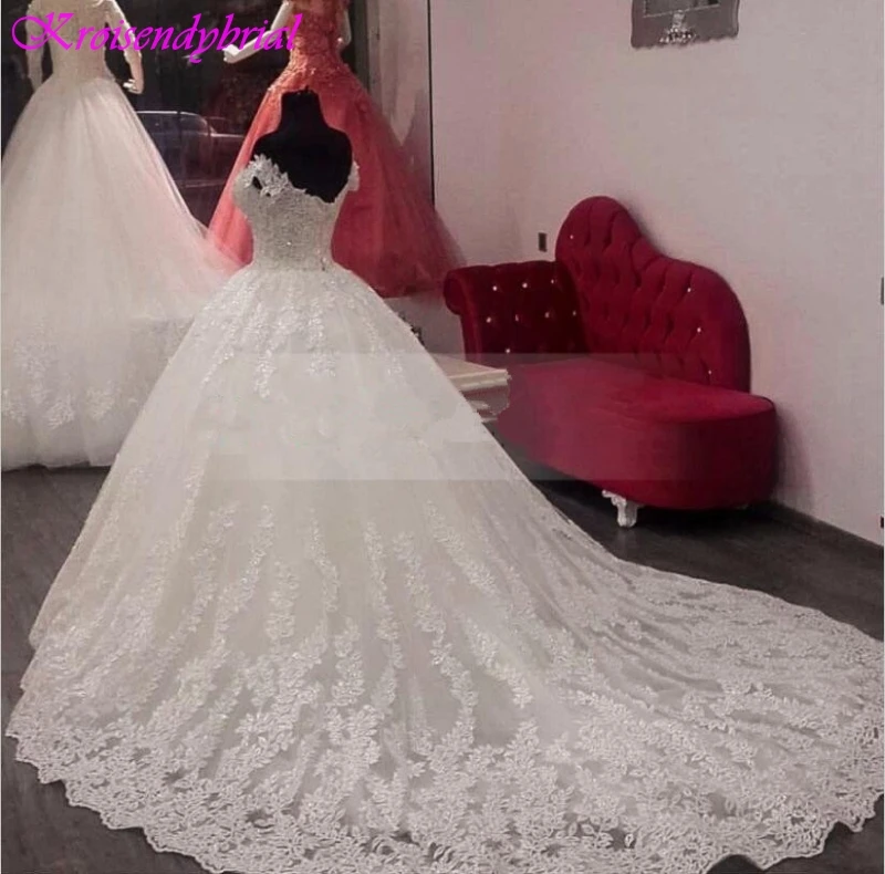 

QFS012 robe de mariage Off the Shoulder Vintage Lace Wedding Dresses Romantic Wedding Bridal Factory 2019 Vestidos De Noiva