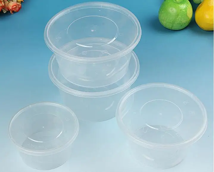

450ml Eco-friendly Disposable lunch box Fruit Storage Boxes Transparent meal box Takeaway packaged fast food boxes
