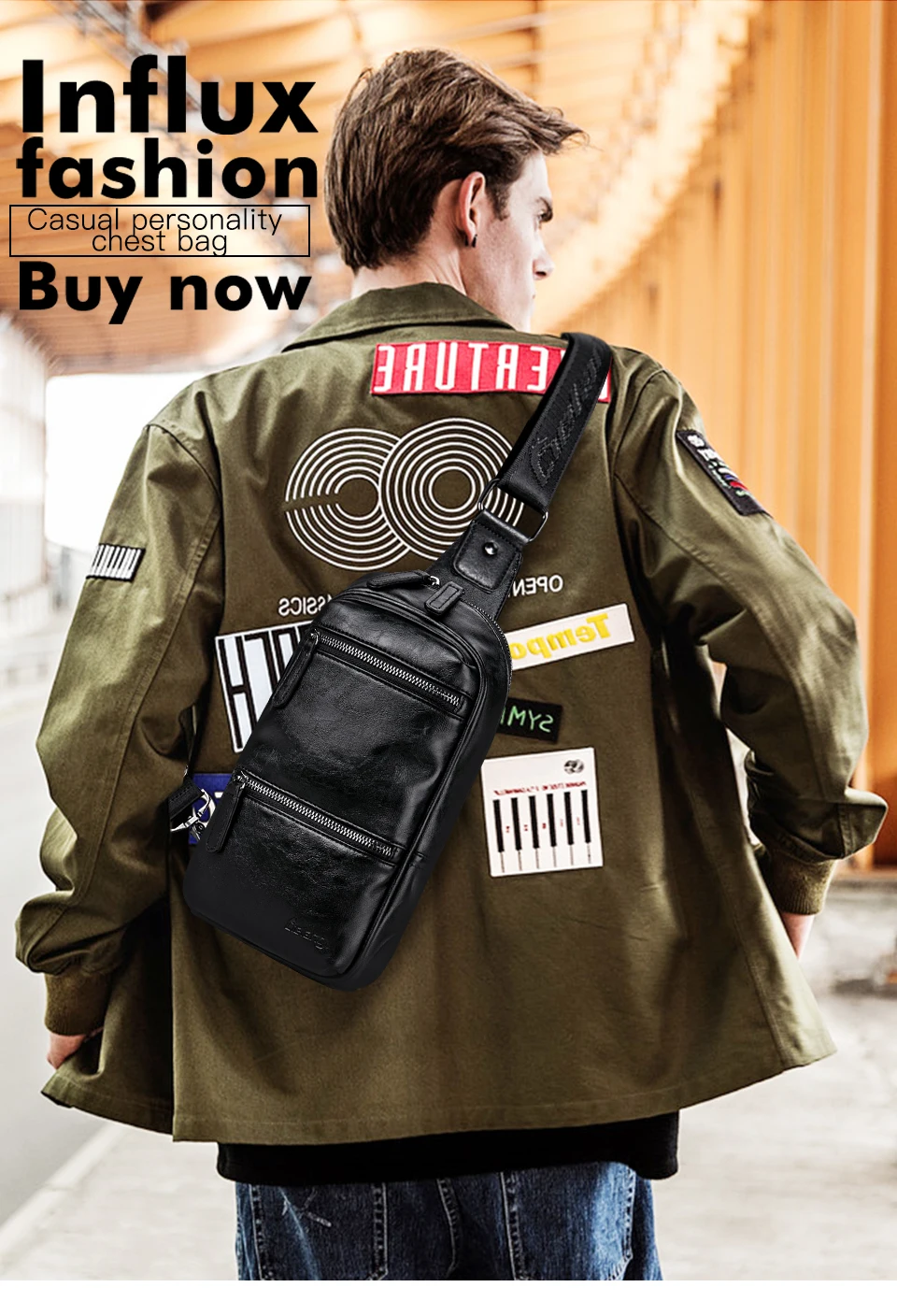 Waterproof Single Shoulder Strap Pack  (1)