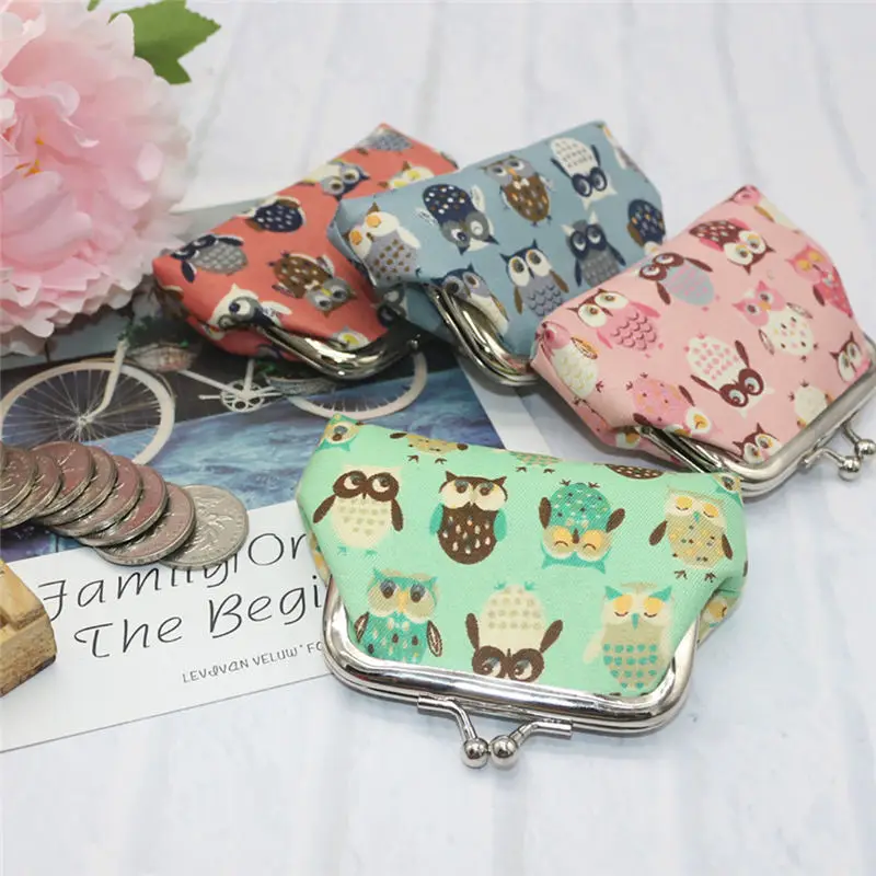 Women's Owl Coin Purse Money Bag Change Card Holders Small Wallet women's wallet clutch portfel cuzdan billetera carteira 40MA2012