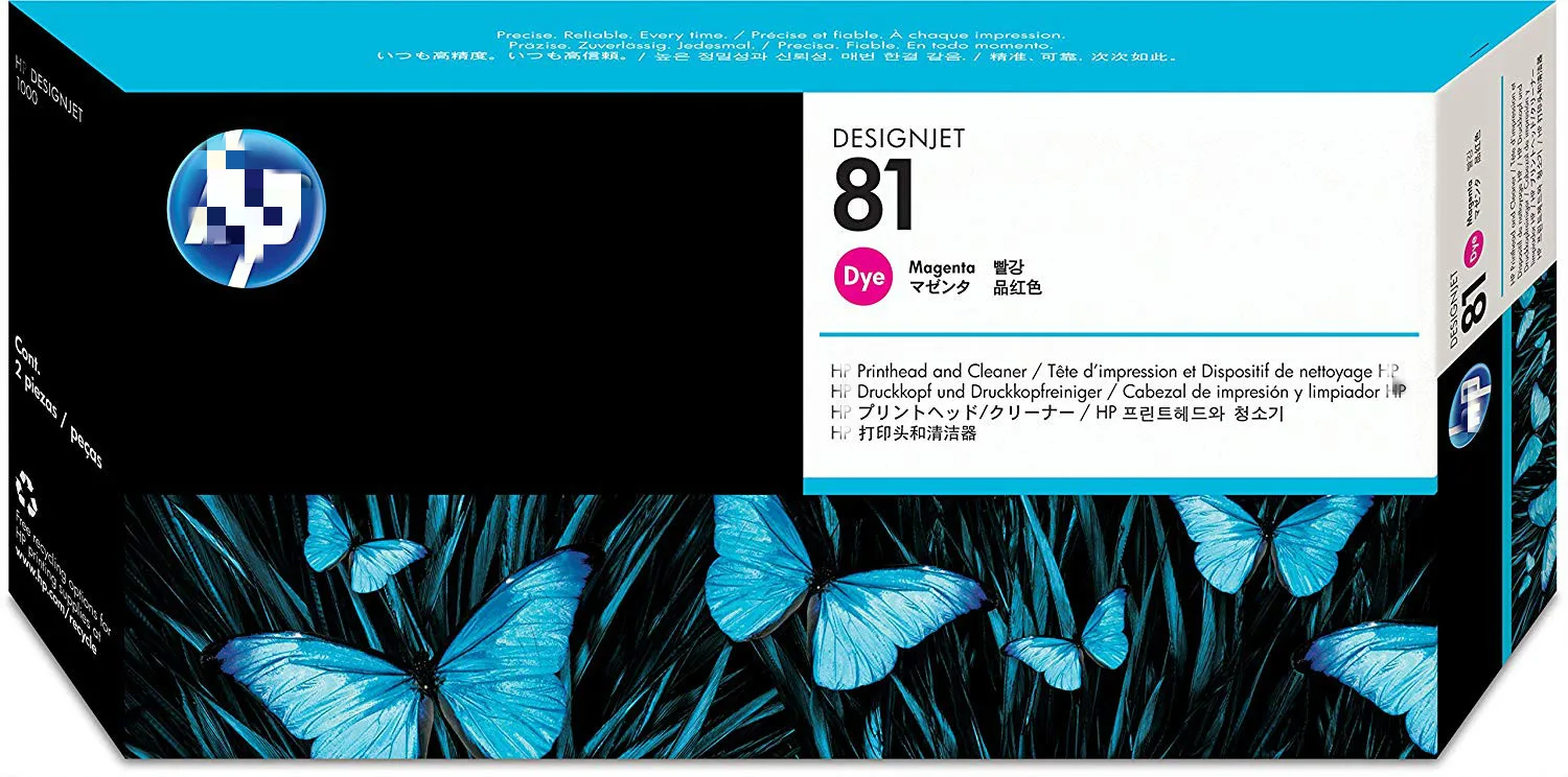 Оригинальная головка принтера для HP 81 C4952A печатающая или с очистителем