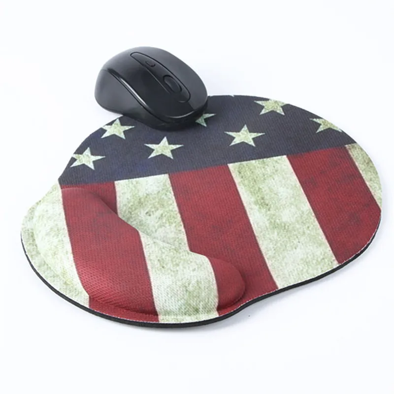 

Soft Thicken PC Wrist Mouse Pad Mat Star Flag Pattern For Optical/Trackball Mouse Mice Pad