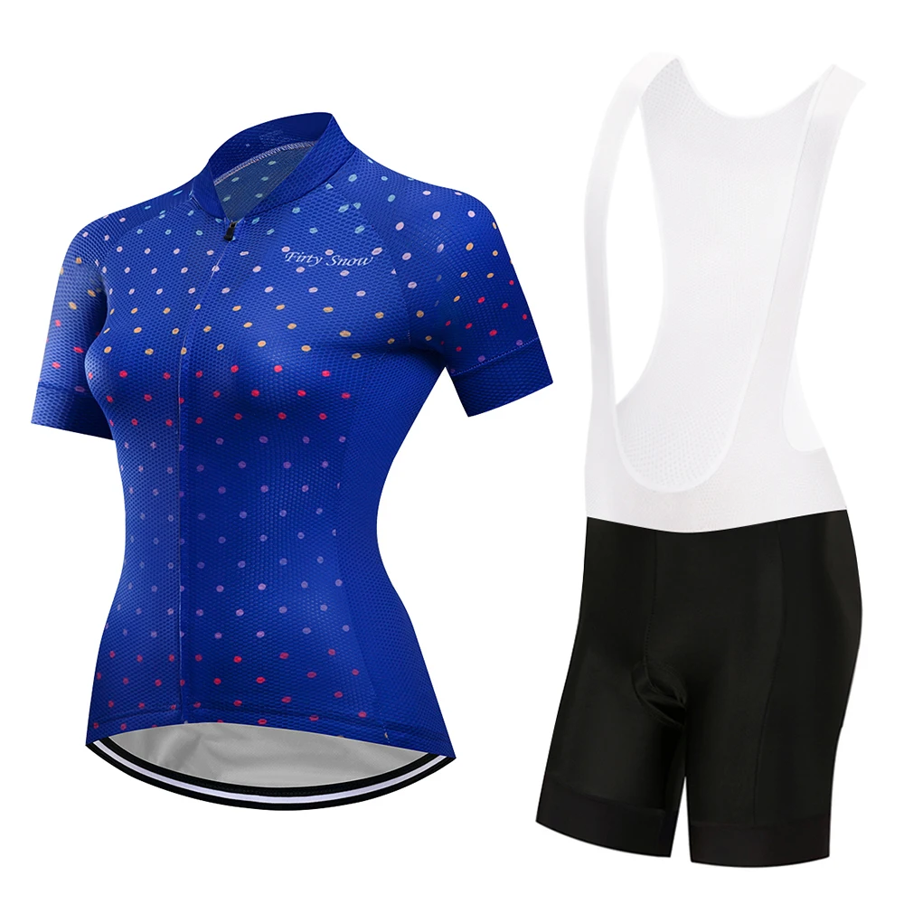 

summer women's bicycle clothing short pants kit bike clothes maillot sport female uniform suit racing cycling jersey set dress