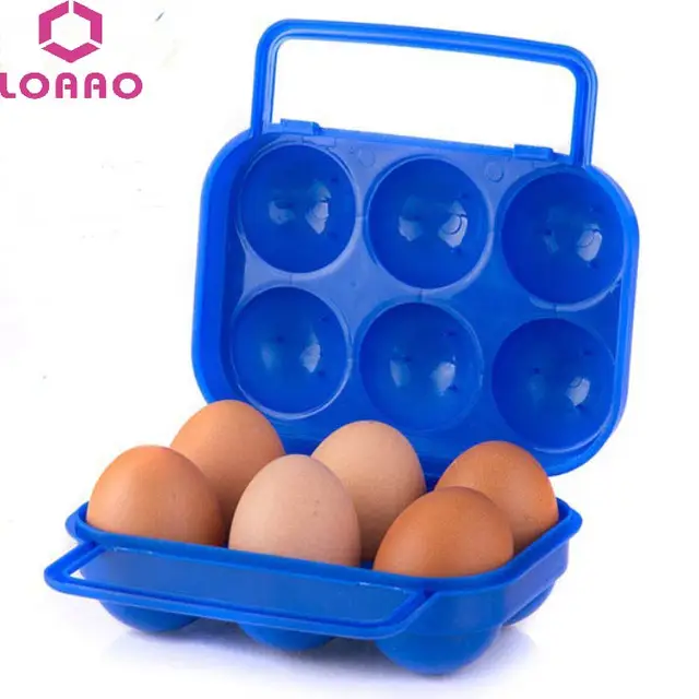 new egg storage box outdoor camping organizer home egg holder 6 eggsin