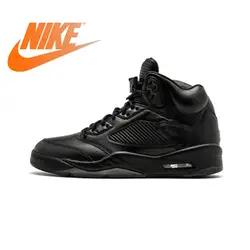 Официальный Оригинальная продукция Nike Air Jordan 5 Ретро Prem для мужчин's дышащие баскетбольные кроссовки Professional Training Спортивная Обувь прочный