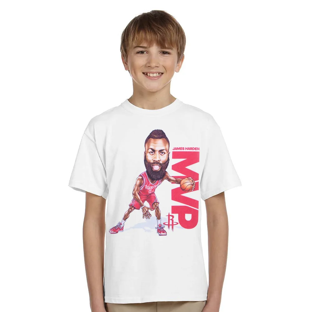 

MRKONG NBA cartoon james harden rockets tshirt boys t-shirt short sleeve summer clothing kids t shirt top tee baby H 85-150 cm