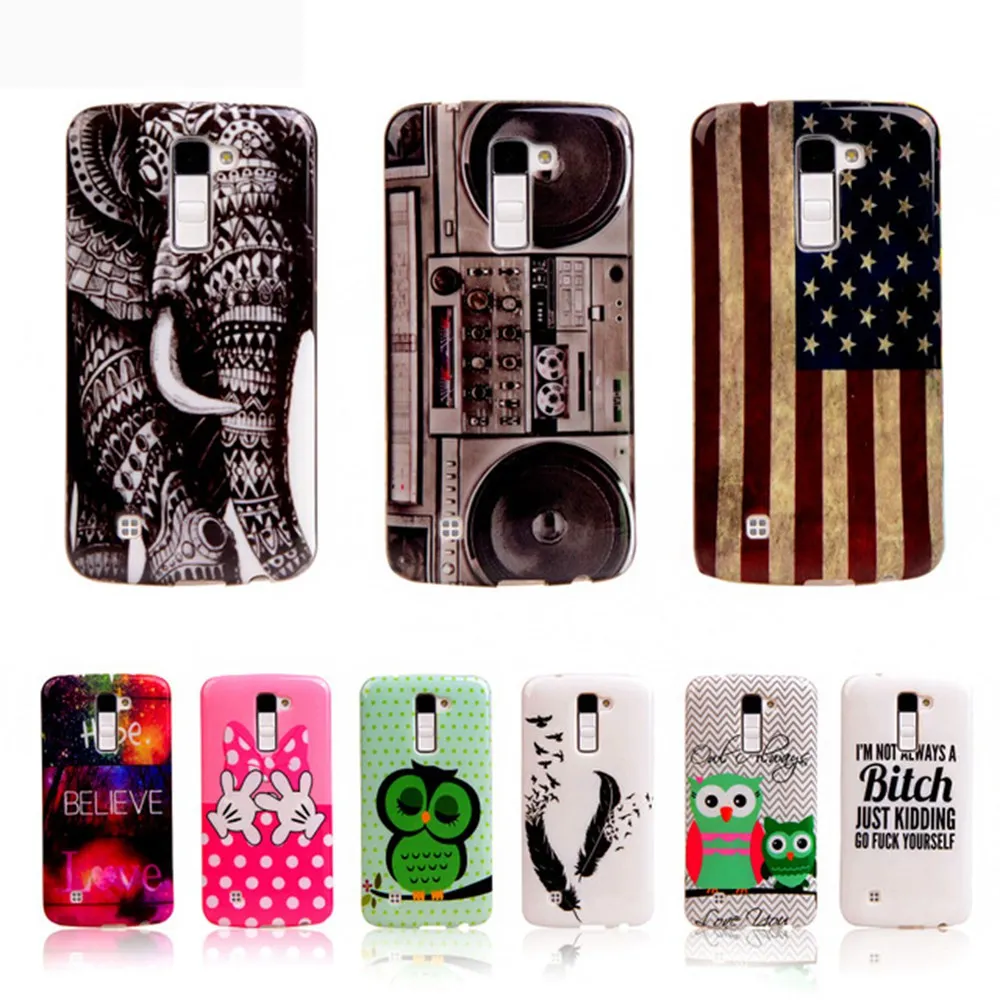 For LG K8 Phone Case Fashion TPU Cover For LG K8 Lte K350