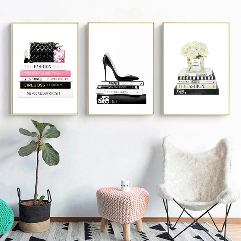 Fashion Illustration Wall Art Print Living Room Decor