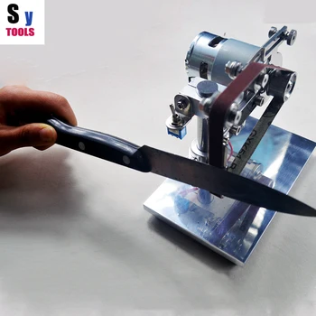 

Sy tools professional Kitchen Outdoor Knife grinding sharpener metal mini Abrasive Belts machine sharpening system 24V 100W