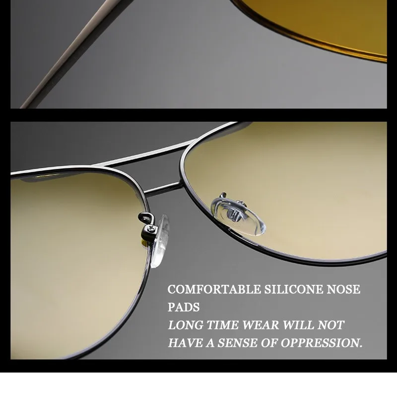 VEGA поляризованные солнцезащитные очки ночного видения для мужчин и женщин, лучшие очки для вождения в ночное время, прозрачные желтые линзы, антибликовые UV400 2081