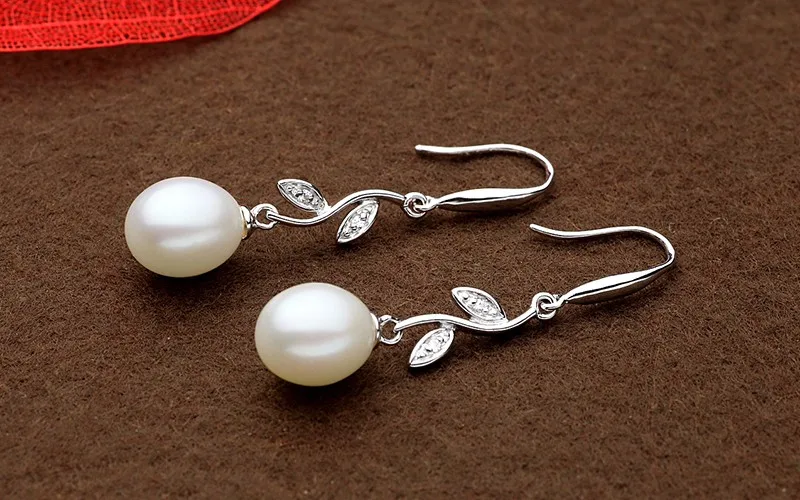 ED0346-XL1022 Freshwater pearls earring necklace set  jewelry (2)