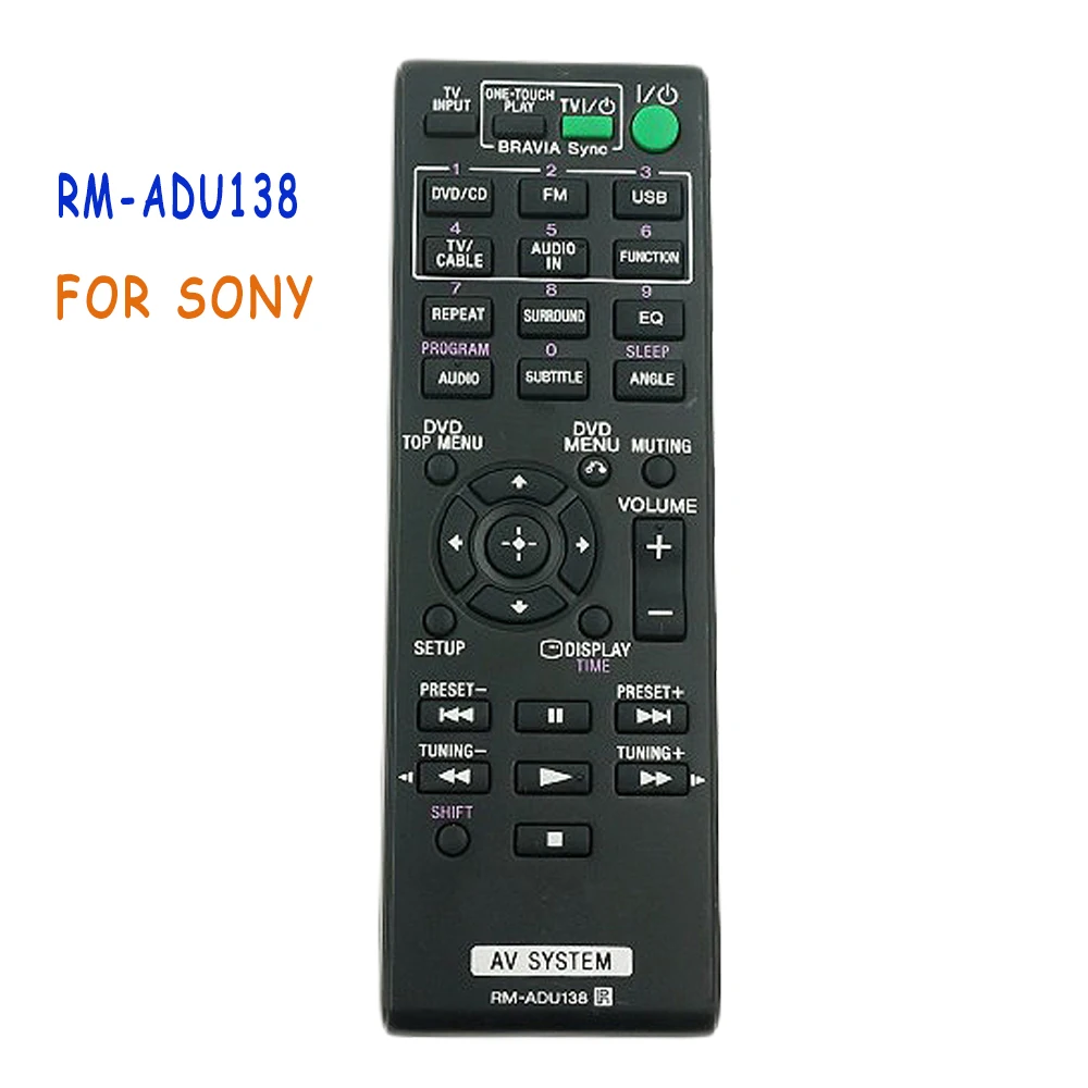 Original Remote Control RM ADU138 For Sony AV SYSTEM DAV TZ140 HBD TZ140 SS CT121 SS TS121 SS
