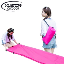 Bote Inflable Nueva Forma rápida Perezoso Bolsa de Aire Sofá Al Aire Libre Camping Laybag Hangout Tumbona Playa Cama de Aire Plegable Dormir Perezoso bolsa