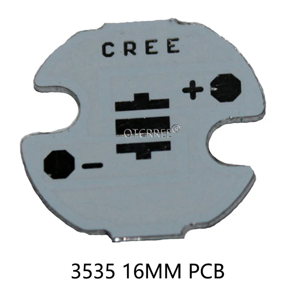 Cree XPE XP-E/ХТЕ XT-E/XPG XP-G 3535 светодиодный PCB Алюминий доска основа для отвода тепла пластины печатной платы 20/16/14/12/8 мм для DIY светильник - Испускаемый цвет: 3535 16MM PCB