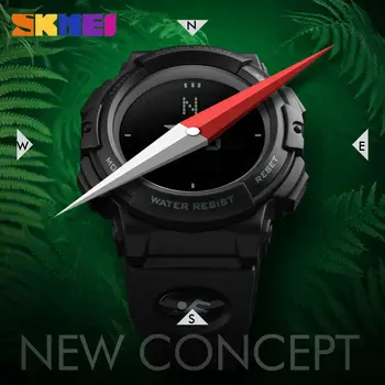 

SKMEI Military Watch Men Top Brand Luxury Compass Watch LED Digital Sports Army Watches Male Clock Wristwatch Relogio Masculino