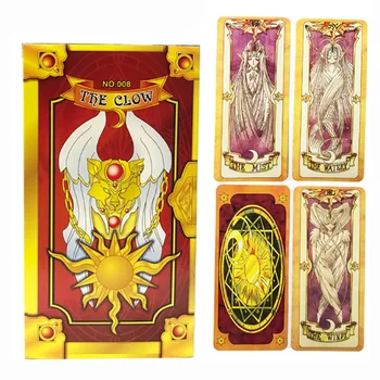 

Anime Cardcaptor Sakura Clow Card cosplay SAKURA Card Captor Sakura Cards Tarot Chinese/English Edition for Astrologer with Box
